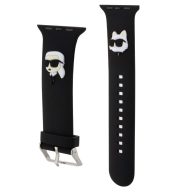   Karl Lagerfeld Karl and Choupette Head NFT Apple Watch 38/40/41mm szíj, fekete