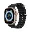 Dux Ducis Ocean Wave Apple Watch 38 / 40 / 41mm szilikon szíj, fekete