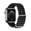 Dux Ducis Ocean Wave Apple Watch 38 / 40 / 41mm szilikon szíj, fekete