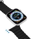 Dux Ducis Ocean Wave Apple Watch 38 / 40 / 41mm szilikon szíj, fekete