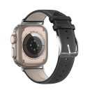 Dux Ducis YS Apple Watch 38/40/41mm bőr szíj, fekete