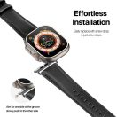 Dux Ducis YS Apple Watch 38/40/41mm bőr szíj, fekete