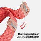 Dux Ducis Mixture Pro Apple Watch 38/40/41mm szövet szíj, guava rózsaszín