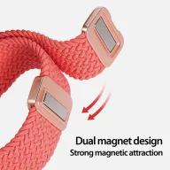   Dux Ducis Mixture Pro Apple Watch 38/40/41mm szövet szíj, guava rózsaszín