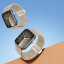 Dux Ducis Mixture Pro Apple Watch 42/44/45/49mm szövet szíj, bézs