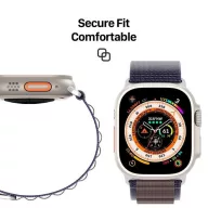   Dux Ducis GS nylon Apple Watch 42/44/45/49mm szíj, sötétkék