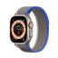 Dux Ducis YJ nylon Apple Watch 42/44/45/49mm szíj, kék-szürke
