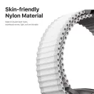 Dux Ducis YC nylon Apple Watch 38/40/41/42mm szíj, fehér