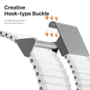 Dux Ducis YC nylon Apple Watch 38/40/41/42mm szíj, fehér