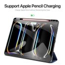 Dux Ducis Domo iPad Pro 13 (2024 / 2025) kihajtható tok pencil tartóval, fekete