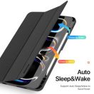 Dux Ducis Domo iPad Pro 13 (2024 / 2025) kihajtható tok pencil tartóval, fekete