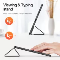   Dux Ducis Domo iPad Pro 13 (2024 / 2025) kihajtható tok pencil tartóval, fekete