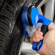   14 részes autó tisztító készlet, külső és belső tisztításhoz, táskával, Wooze Car Cleaner Set, kék