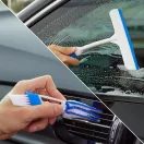 14 részes autó tisztító készlet, külső és belső tisztításhoz, táskával, Wooze Car Cleaner Set, kék