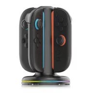   iPega SW2052 Nintendo Switch 2 JoyCon töltő állvány RGB világítással, fekete