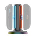 iPega SW2052 Nintendo Switch 2 JoyCon töltő állvány RGB világítással, fekete