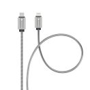 FORCELL F-ENERGY C238 USB-C-Lightning adatkábel, PD, 3A, 27W, 1m, ezüst