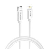   FORCELL F-ENERGY C901 USB-C-Lightning adatkábel, MFi, PD, 3A, QC4.0, 30W, 1m, fehér