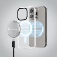   Forcell F-Energy Smart Charge MagSafe kompatibilis vezeték nélküli töltő 1,5m USB-C kábellel, ezüst