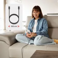   Forcell F-Energy Smart Charge MagSafe kompatibilis vezeték nélküli töltő 1,5m USB-C kábellel, ezüst