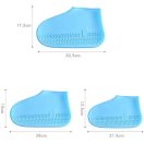 Latex vízálló cipővédő, S méret, 26 - 34 méret, Wooze Silica Socks, kék