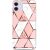 Apple iPhone 11 Pro Max, Szilikon tok, sokszöges márvány minta, Wooze Geometric Marble, színes/rózsaszín