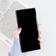   Apple iPhone 6 Plus / 6S Plus, Szilikon tok, sokszöges márvány minta, Wooze Geometric Marble, színes/lila