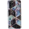 Apple iPhone 7 Plus / 8 Plus, Szilikon tok, sokszöges márvány minta, Wooze Geometric Marble, színes/fekete