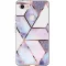 Samsung Galaxy A21s SM-A217F, Szilikon tok, sokszöges márvány minta, Wooze Geometric Marble, színes/kék