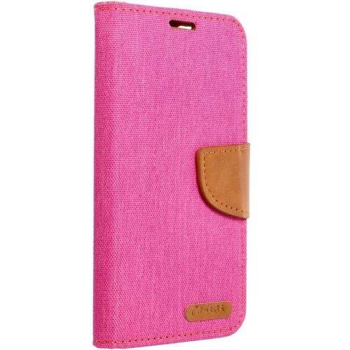 Samsung Galaxy S22 Plus 5G SM-S906, Oldalra nyíló tok, stand, Canvas Book, rózsaszín