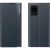 Samsung Galaxy M32 4G SM-M325F, Oldalra nyíló tok, stand, hívás mutatóval, vékony csíkban, Wooze Look Inside, sötétkék