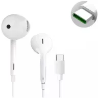   Vezetékes sztereó fülhallgató, USB Type-C, mikrofon, funkció gomb, Oppo MH147, fehér, gyári