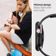   Apple Watch 7 (45mm), Műanyag védőkeret, szíj nélkül, Spigen Thin Fit, átlátszó