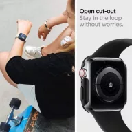   Apple Watch 7 (45mm), Műanyag védőkeret, szíj nélkül, Spigen Thin Fit, átlátszó