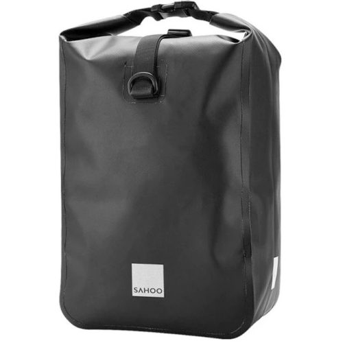 Univerzális, kerékpáros / biciklis tartó, táska, csomagtartóra szerelhető, vízálló, vállra akasztható, Sahoo 142096, fekete