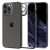 Apple iPhone 13 Pro, Szilikon tok, műanyag kerettel, Spigen Optik Crystal, átlátszó/szürke