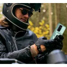 Apple iPhone XS Max, Műanyag hátlap védőtok és előlapi keret, szilikon belső, közepesen ütésálló, kamera védelem, telefontartó gyűrű, Wooze Military Armor, piros/rózsaszín
