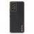 Samsung Galaxy A53 5G SM-A536U, Műanyag hátlap védőtok + szilikon fémhatású keret, közepesen ütésálló, bőrhatású hátlap, Dux Ducis Yolo, fekete