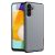 Samsung Galaxy A13 5G / A04s SM-A136U / A047F, Műanyag hátlap védőtok + szilikon keret, fényvisszaverő szövet hátlap, rács minta, Dux Ducis Fino, kék