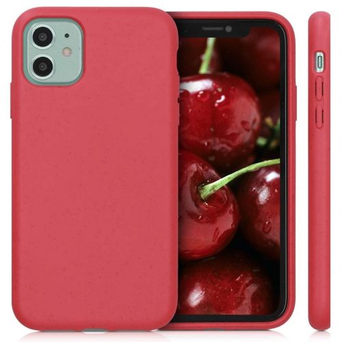 Apple iPhone 13 Mini, Bioplasztik tok, környezetbarát, Wooze Bio, piros