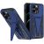 Samsung Galaxy Note 10 / 10 5G SM-N970 / N971, Műanyag hátlap védőtok szilikon belső, közepesen ütésálló, kitámasztóval, Wooze Supportive Care, kék