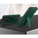 Motorola Moto E7 Power / E7i Power, Műanyag hátlap védőtok szilikon belső, közepesen ütésálló, kitámasztóval, Wooze Supportive Care, zöld