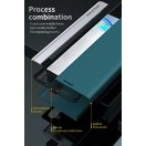 Xiaomi Poco M4 Pro 4G, Oldalra nyíló tok, stand, Wooze Silver Line, piros