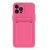 Samsung Galaxy M22 SM-M225F, Szilikon tok, kártyatartóval, Wooze Card Slot, magenta