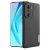 Huawei Honor 60, Műanyag hátlap védőtok + szilikon keret, fényvisszaverő szövet hátlap, rács minta, Dux Ducis Fino, fekete