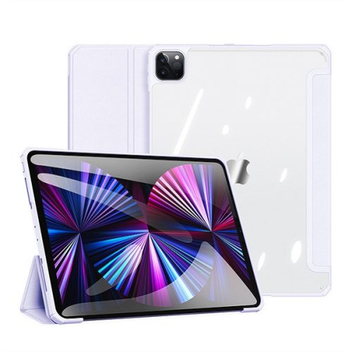 Apple iPad Pro 11 (2020 / 2021 / 2022), mappa tok, Smart Case, légpárnás sarok, közepesen ütésálló, átlátszó hátlap, Dux Ducis Copa, lila