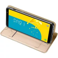   Xiaomi Poco X4 Pro 5G, Oldalra nyíló tok, stand, Dux Ducis, arany