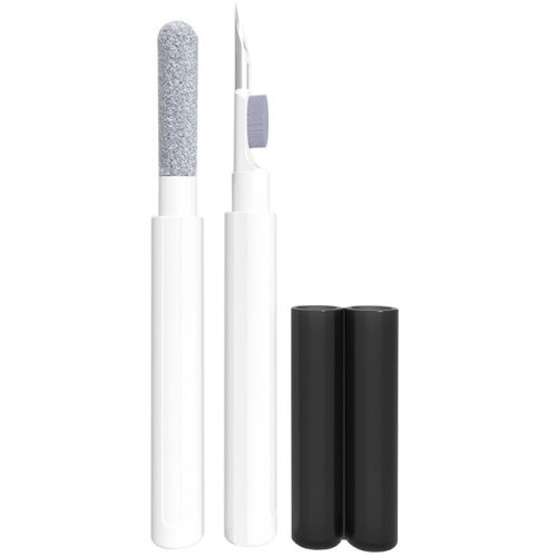 Fülhallgató és elektronikai eszköz tisztító készlet 3in1, Apple AirPods kompatibilis, fehér