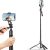 Prémium selfie bot, 34 - 153 cm, 360°-ban forgatható, exponáló gombbal, bluetooth-os, v4.0, tripod állvány funkció, fekete
