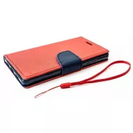   Xiaomi Redmi 10A, Oldalra nyíló tok, stand, Fancy Book, piros